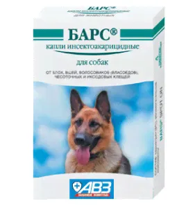 Капли от блох Барс д/соб., 4 шт.-0