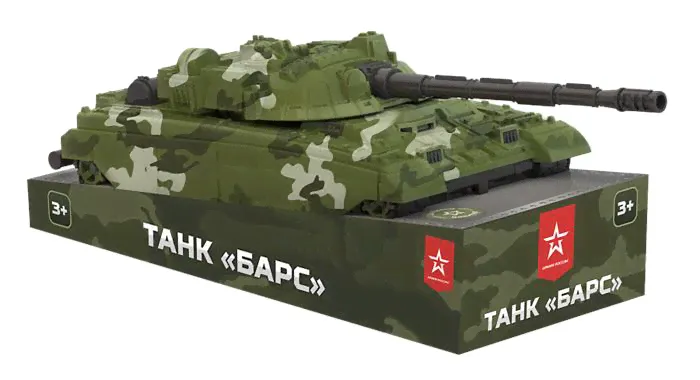 Танк НОРДПЛАСТ Барс (камуфляж) на пьедестале
