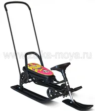 Снегокат Барс Wheel с П-образным толкателем и колесной базой арт. 109