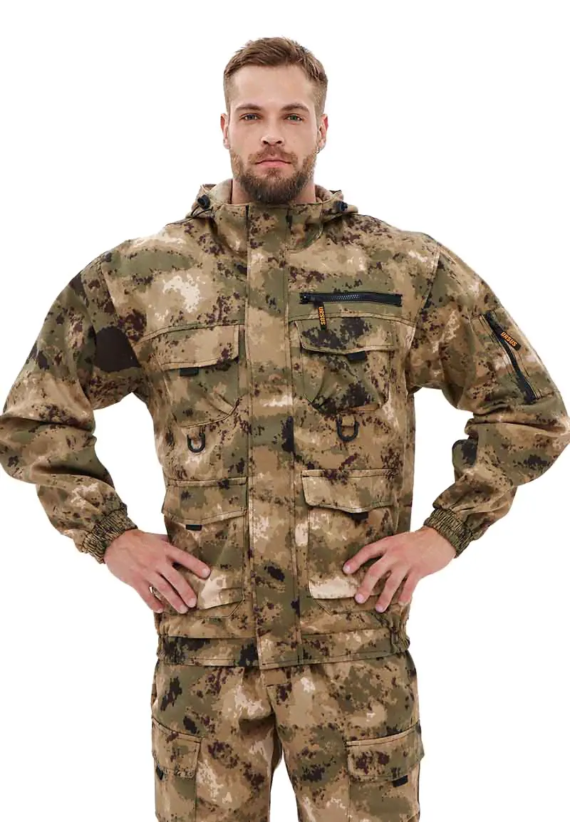 Костюм "БАРС" куртка/брюки, цвет: кмф "МОХ", ткань: Грета (44-46, 182-188)