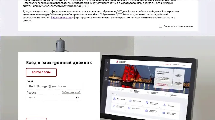 Видеоинструкция по подключению к электронному дневнику