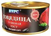 Барс Мясные консервы тушенка говядина гост 325г