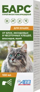Барс спрей инсектоакарицидный для кошек 100 мл