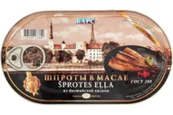 Шпроты БАРС из балтийской кильки, в масле консервы рыбные, Россия, 175 г