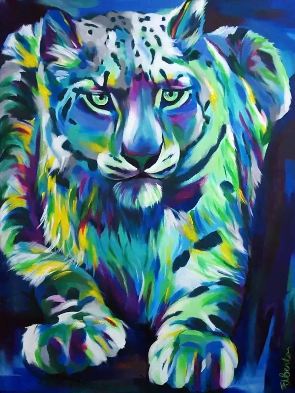 Картина по номерам Paintboy Original "Снежный барс" 40х50см-0