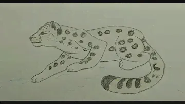 Как нарисовать снежного барса