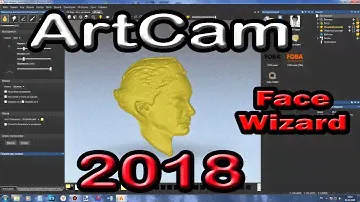 Artcam 2018. Модель лица по фотографии.