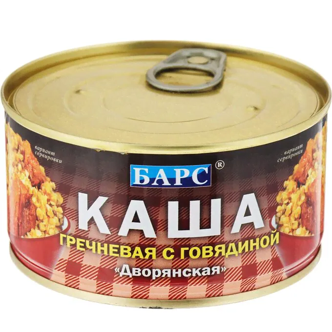 Каша гречневая с говядиной БАРС Дворянская, 325гр-0