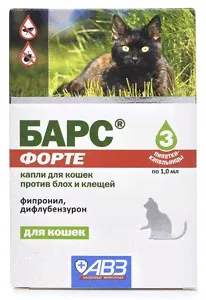Барс Форте капли от блох и клещей для кошек-0