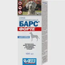 АВЗ Барс Форте спрей для собак всех пород от блох и клещей, 100 мл