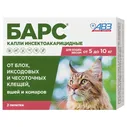Капли Барс от блох Кошки