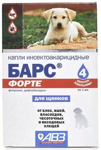 Барс Форте капли от блох и клещей для щенков-3
