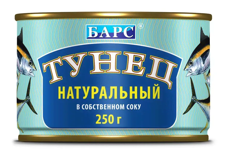 Тунец натуральный (филе) с/с БАРС 185г-0