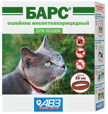 Барс Ошейник от блох для кошек