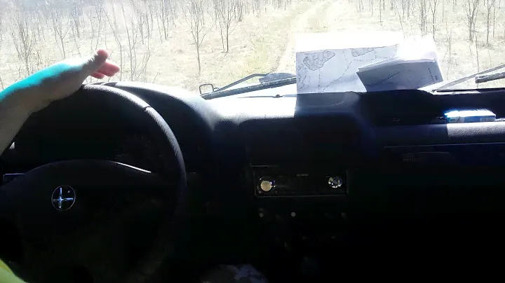 Уазик с панелью от волги.
