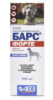 Спрей "Барс Форте" для собак от блох и клещей-1