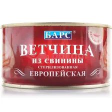Ветчина БАРС Европейская 325г из свинины